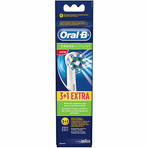 4 oral b cross action opzetborstels